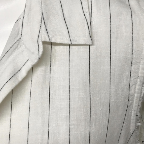 FRAME Striped BOYFRIEND Shirt Dress Maxi Duster S - Picture 5 of 8